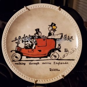 Norman Rockwall "Walking Through Merrie Englande" Collectors Plate #84-R70-5.1